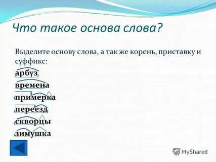 Основа наста