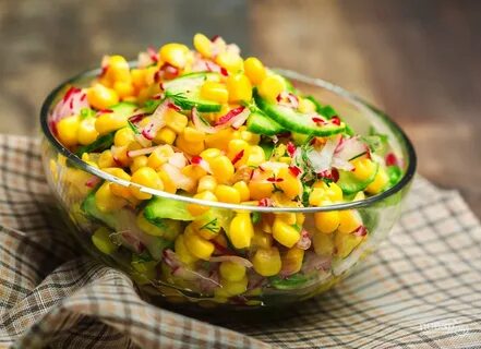 Салат с кукурузой свежей морковкой