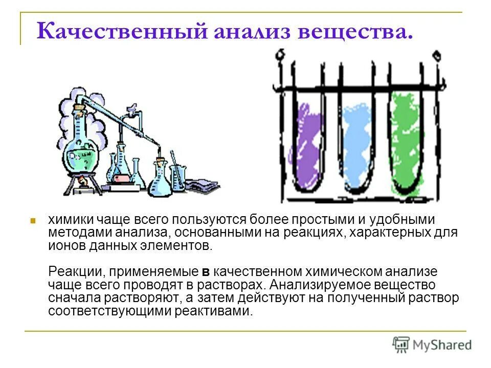 Принцип качественного анализа. Химические методы анализа веществ качественные реакции. Качественный анализ. Методы качественного химического анализа. Качественный анализ в аналитической химии.