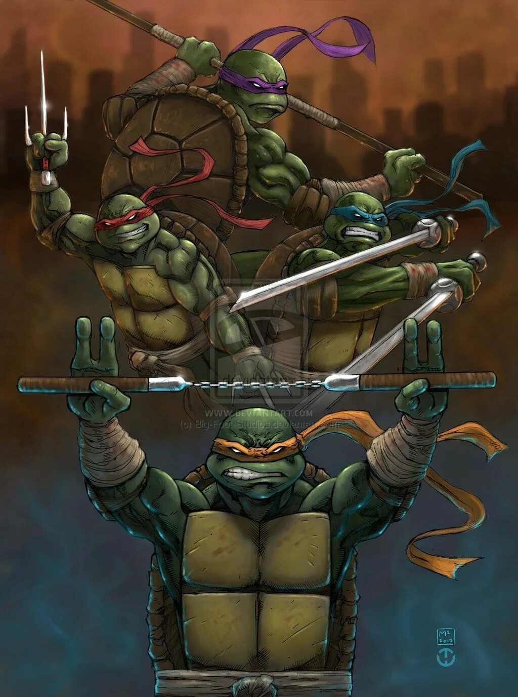 Tmnt teenage. Донателло и Микеланджело. Черепашки ниндзя 2003 Майк.