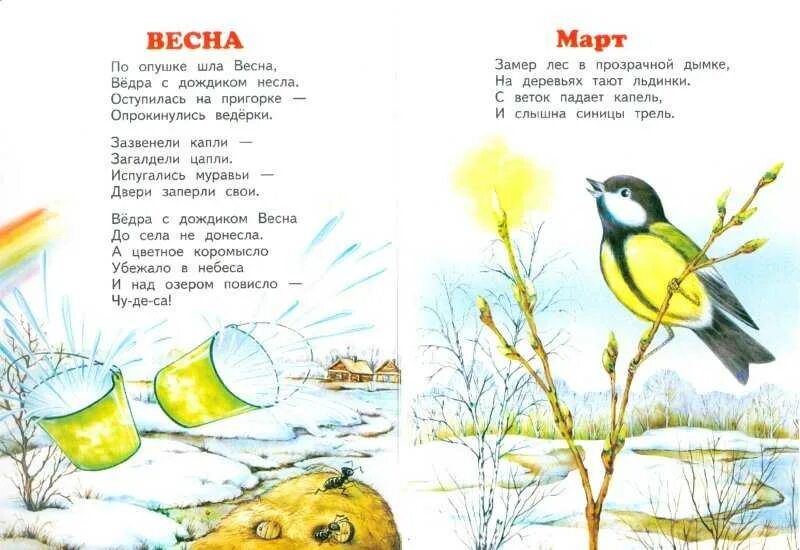 Стихи про весну для детей 1 класса