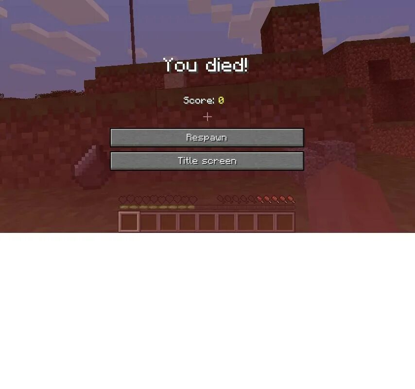 Майнкрафт но если я умру. Смерть майнкрафт. надпись you died майнкрафт.