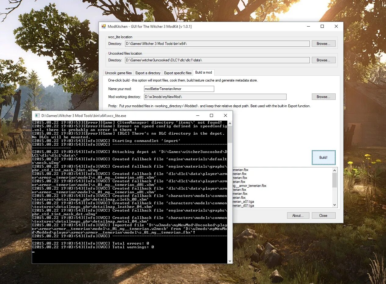 Import mod. Modkit для Ведьмака 3. Текст представления Ведьмак 3. Корневая папка Ведьмак 3. Official Modkit 1.3.