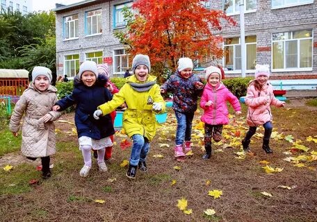 Фотосессия в детском саду на улице