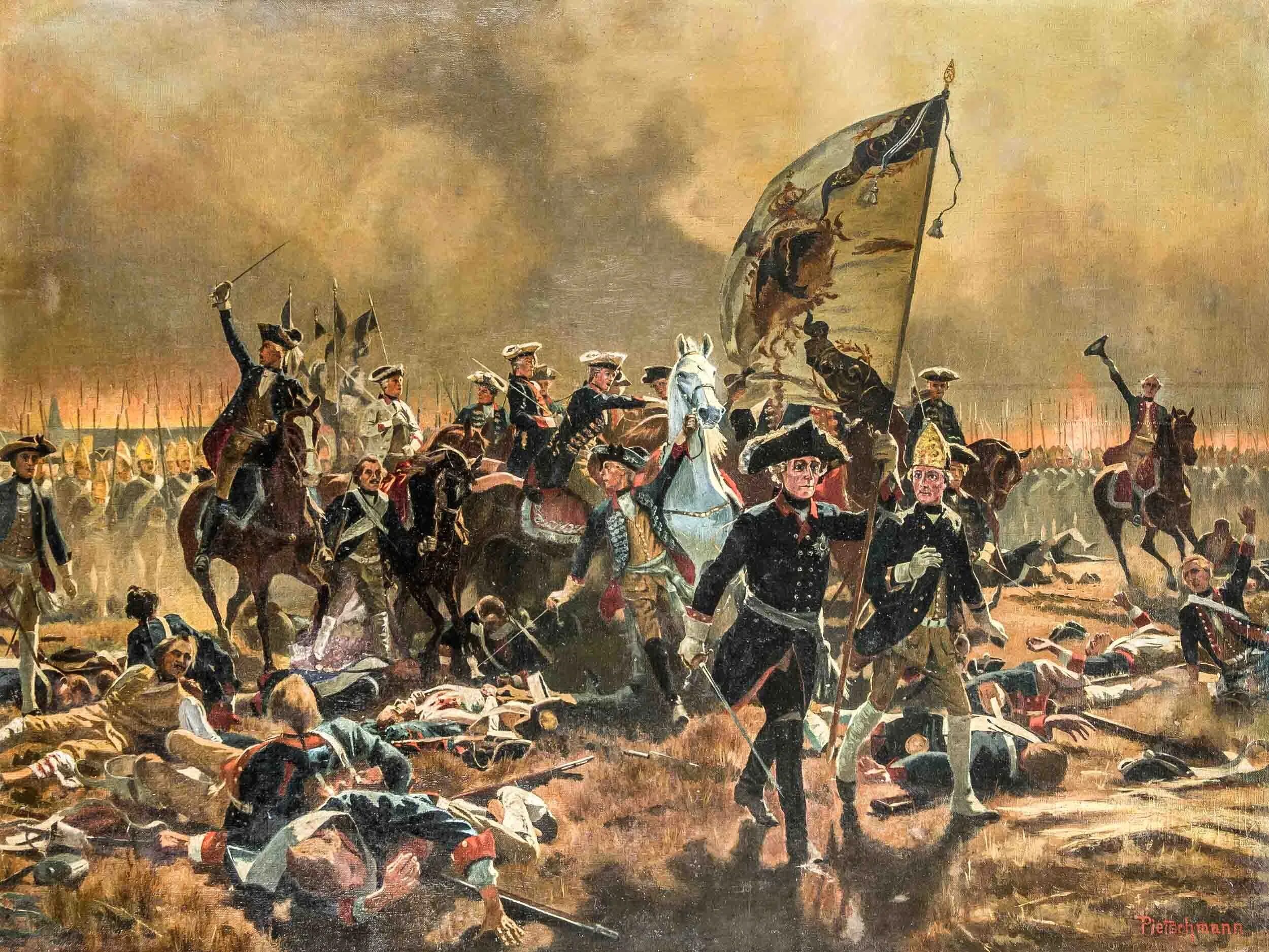 Битва под Кунерсдорфом 1759. Прусская армия Фридриха Великого.