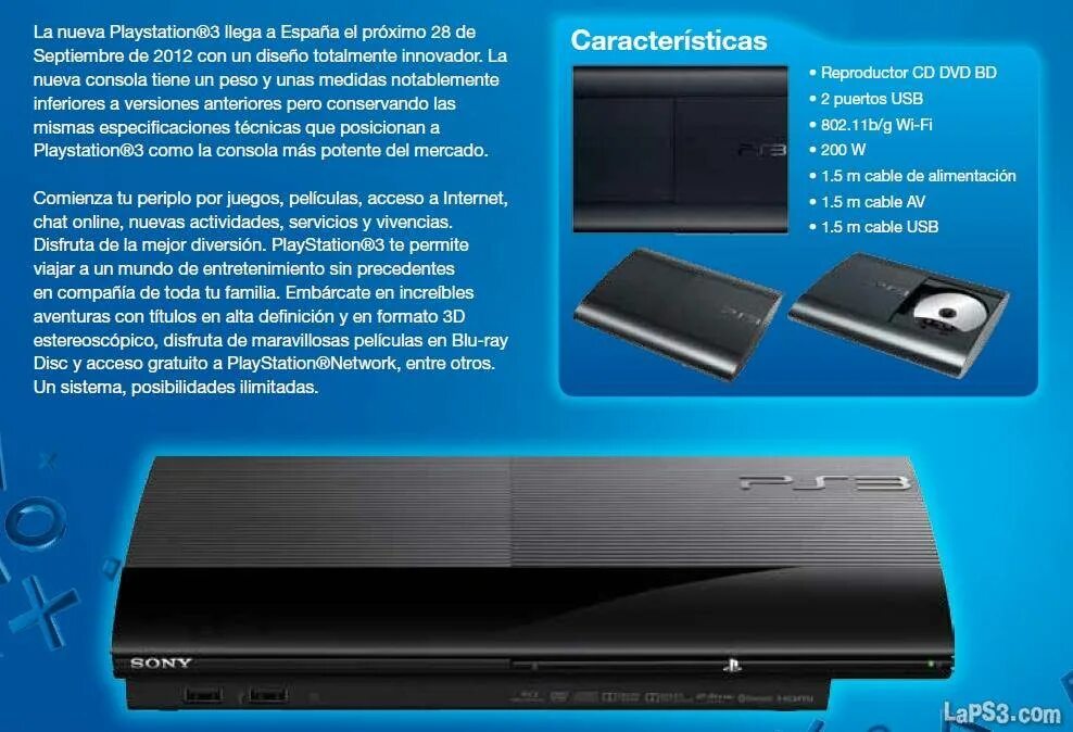 Sony playstation 3 характеристики. PLAYSTATION 3 super Slim. Ps3 super Slim 2014. Ps3 super Slim разъемы. Ps3 super Slim Размеры корпуса.