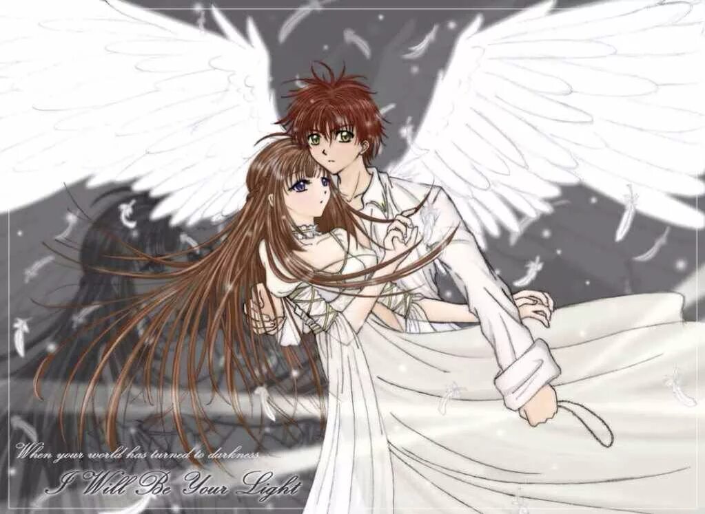 Любовь ангела. Объятия ангела. Ангел и демон. Картинки ангелов и демонов. Парень и девушка с крыльями.