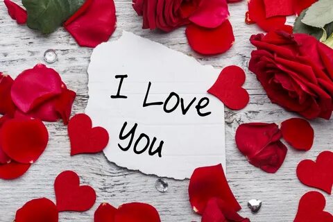 Обои для телефона любовь романтический я люблю тебя сердечки розы лепестки.