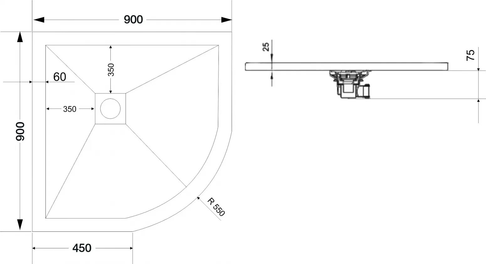 Поддон для душа RGW Stone Tray. Душевой поддон RGW Stone Tray St-0099w 90х90. Поддон для душа RGW Stone Tray St/t-0099g. Душевой поддон RGW St/t-0099g 90х90х2,5. Душевой поддон rgw st