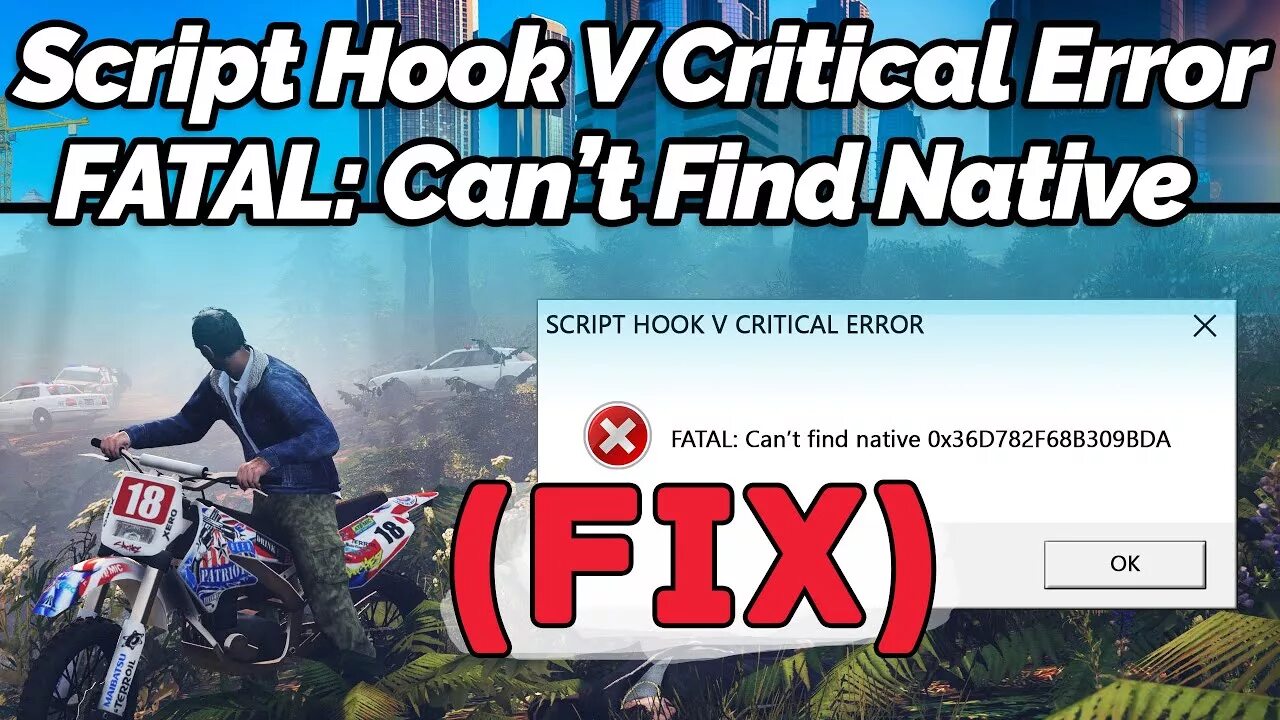 Ошибка ГТА 5 script Hook. ГТА 5 ошибка Fatal Error. Critical Error. Ошибка Fatal can’t find native 0xf7a. Script hook critical error