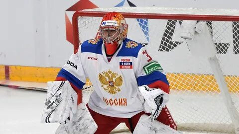 Вратарь сборной хоккей