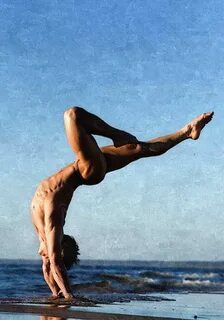 Naked Handstands - nudist, nudism, naturist, naturism, fkk / handstand 0004...