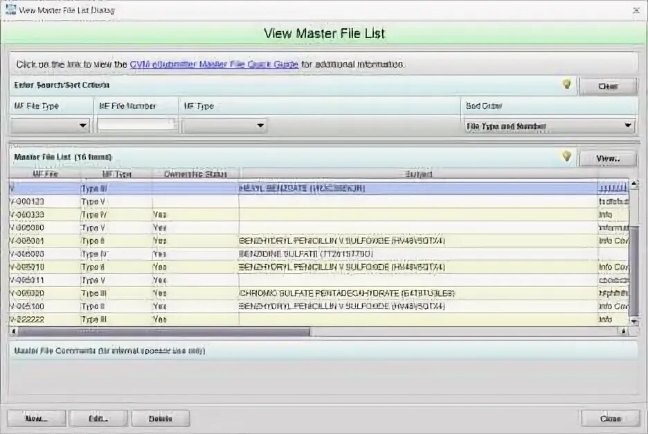 Local file master file. Local file master file