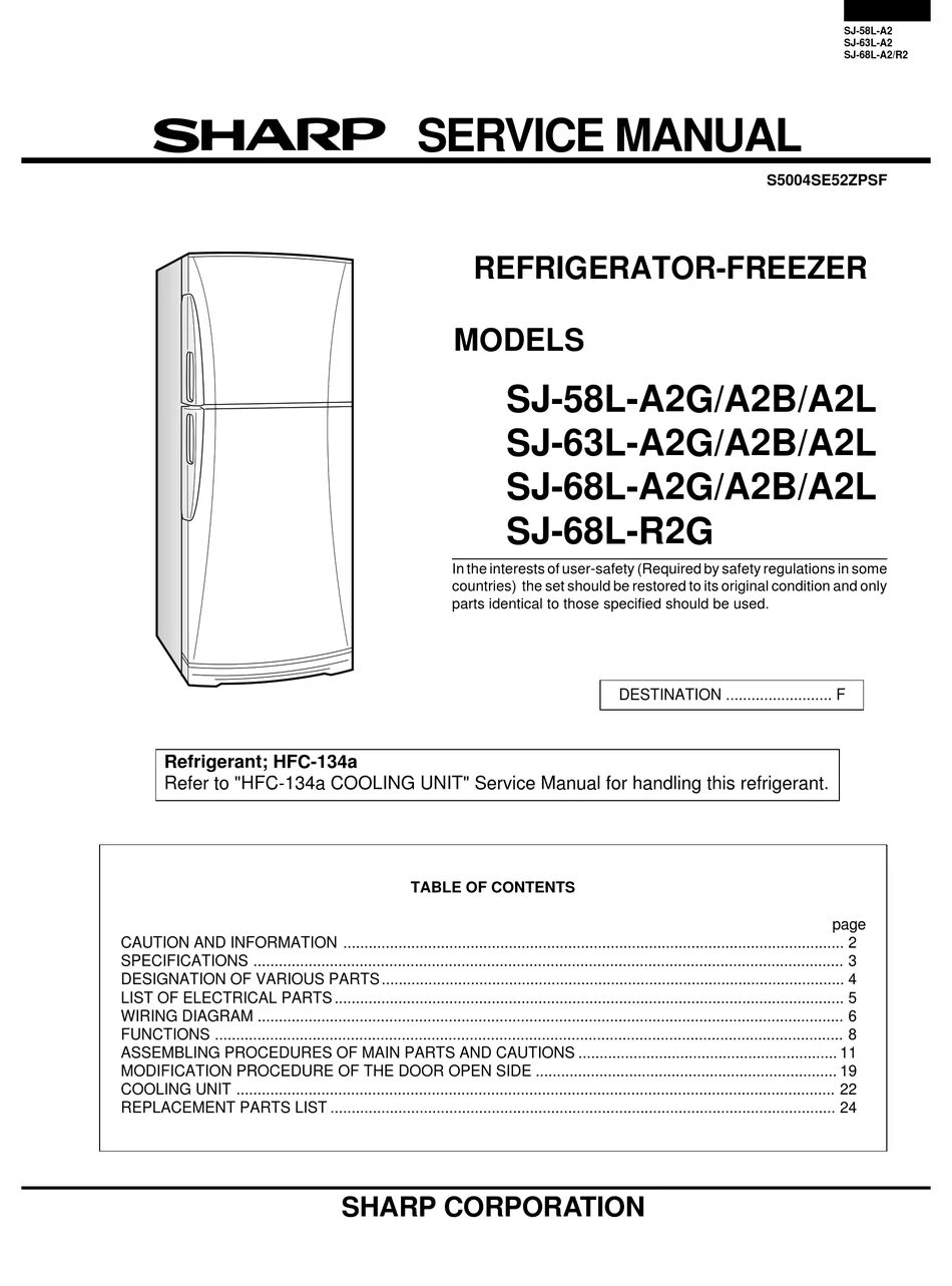 Sj sharp инструкция. Холодильник sharp sj service manual. холодильник шарп sj 68l t2g. sj 68 l t2g sharp. sj-68l-t2g/t2a.