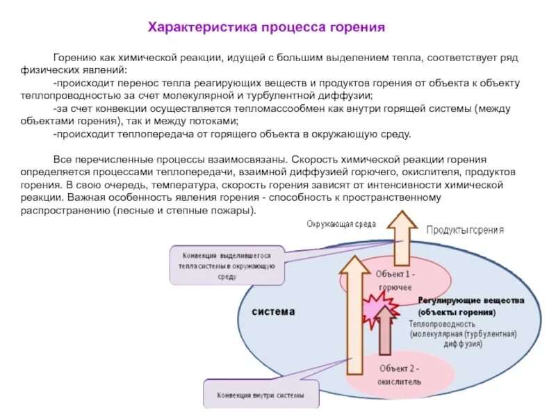 Виды горения горючего и окислителя. Опасности объектов содержащих горючие и взрывоопасные вещества. процесс горения. характеристика процесса горения. окислители в процессе горения.