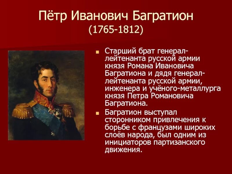 Багратион какое животное. Багратион 1812. багратионов 1812 подвиги. герой 1812 года багратион.