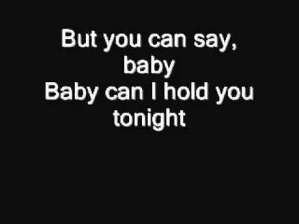 Can i hold you