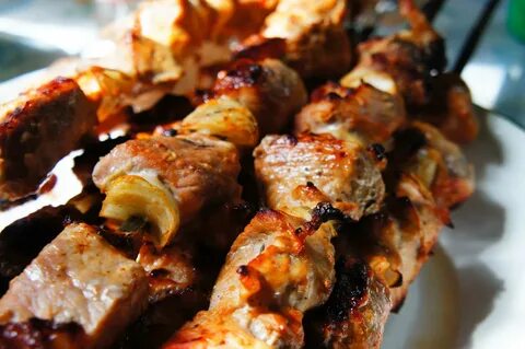 Хороший вкусный шашлык из свинины