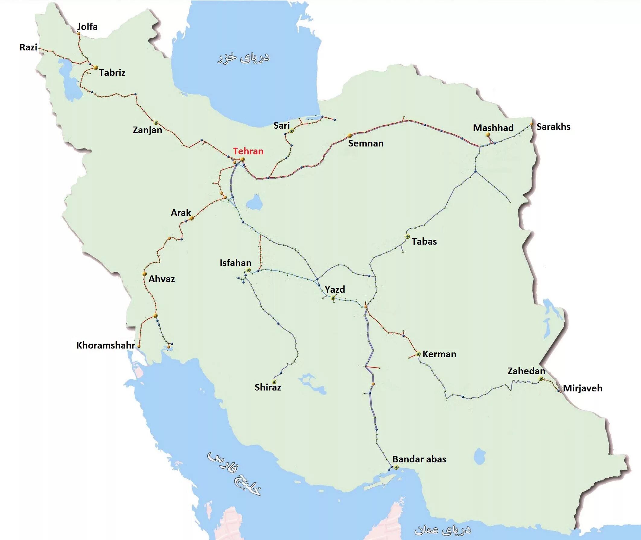 Железные дороги ирана. Схема железных дорог Ирана. Железные дороги Ирана на карте. Ж Д Ирана карта. Иран железнодорожные пути на карте.