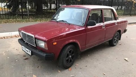Вишневая семерка неоновые фары