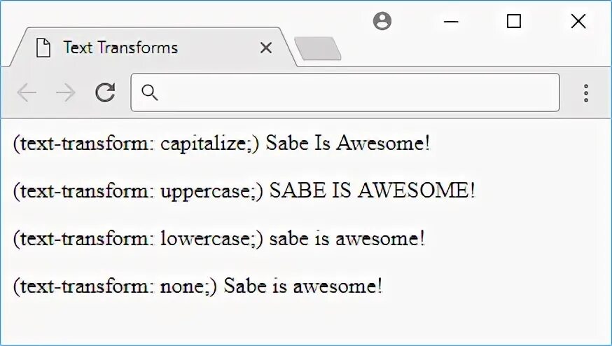Text transform