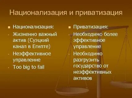 Национализация право