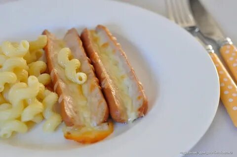 Сосиски с сыром фото