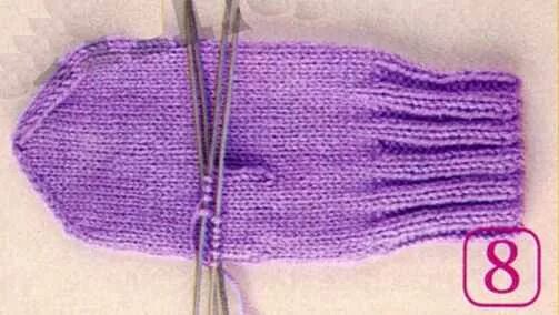 Как запустить варежки спицами с двух сторон. Как запустить варежки спицами с двух сторон. Завершить вязание рукавиц на спицах. Варежки убавление мыска. Варежки вяжутся на двух спицах.