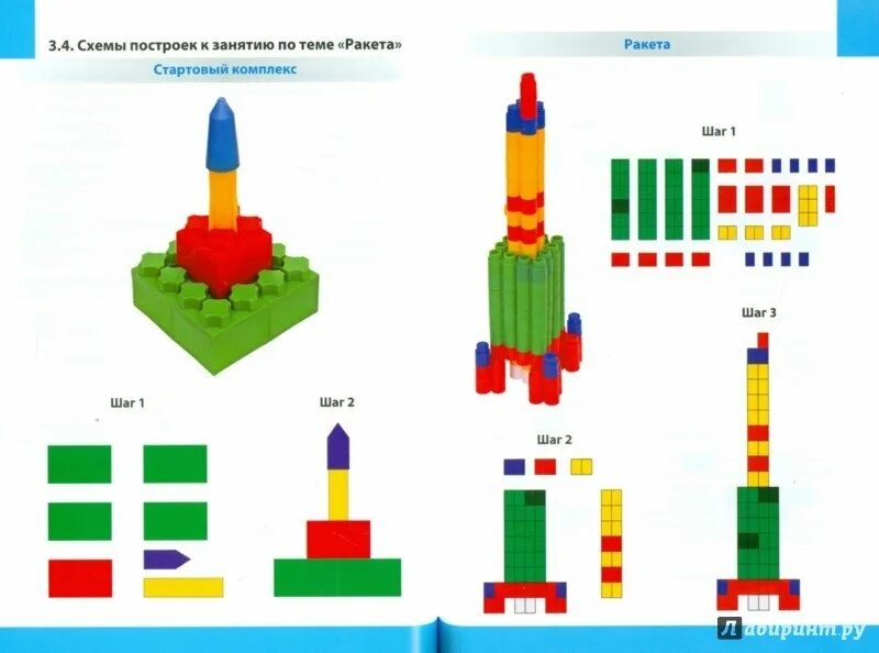 Ракета из конструктора для детей