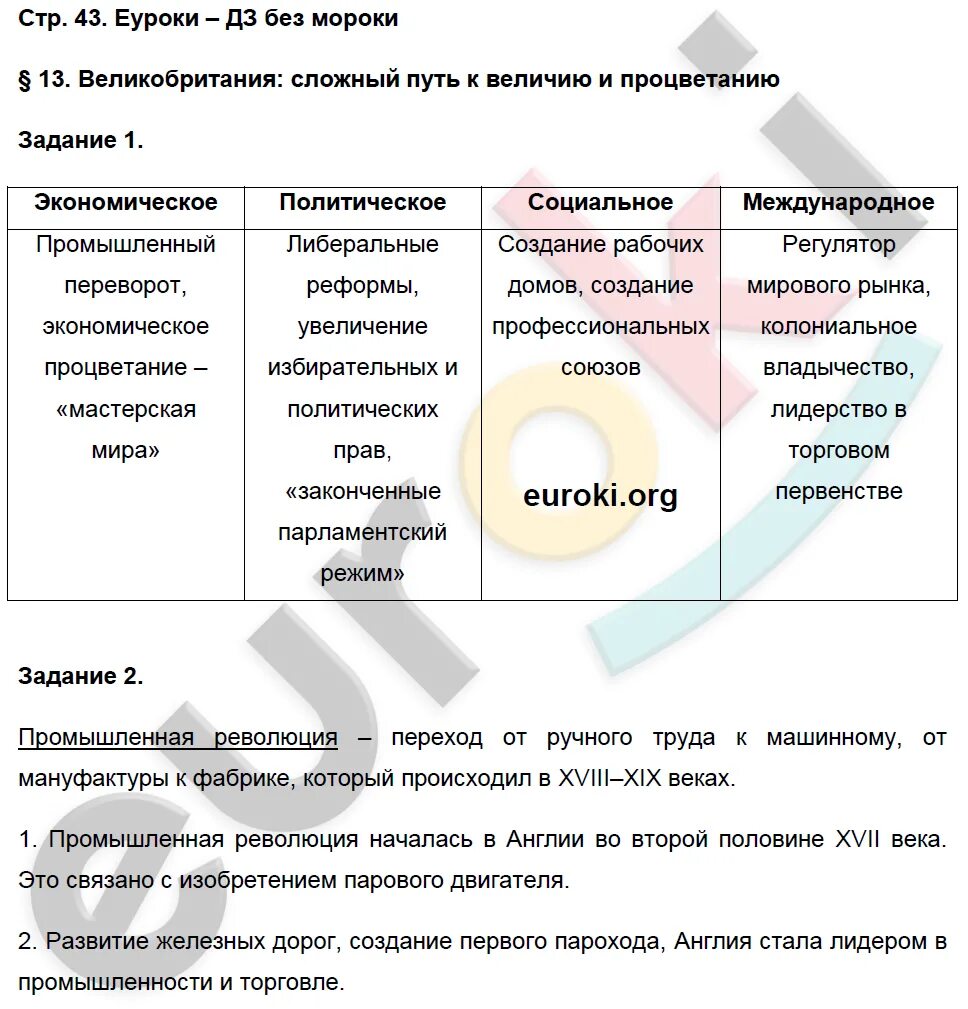 История 8 класс рабочая тетрадь. Гдз по рабочей тетради всеобщей истории 8 класс Румянцев.