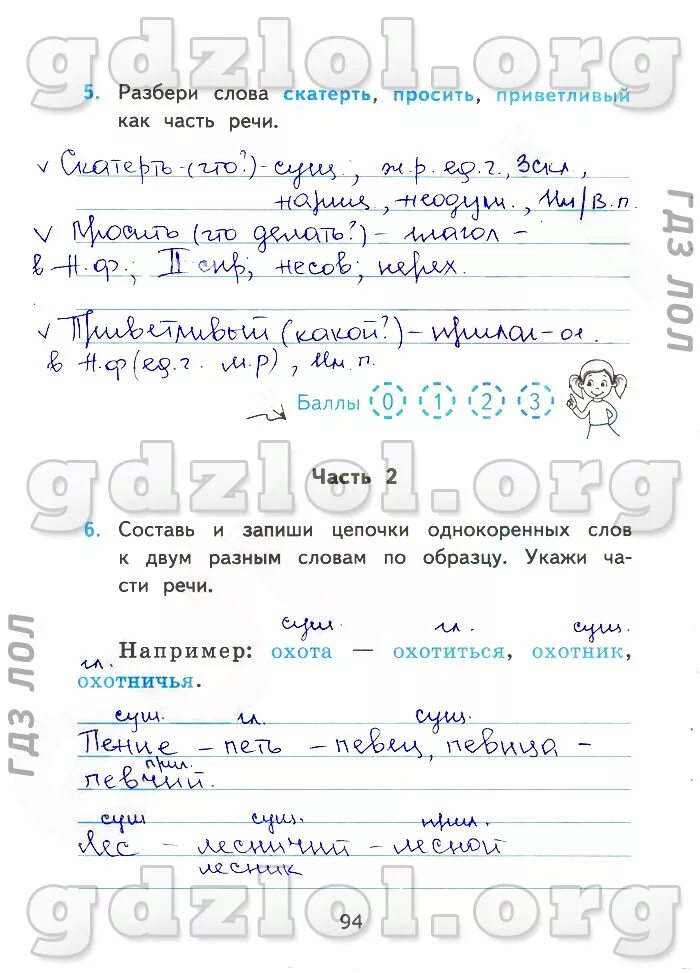 зачетные работы по русскому языку 3
