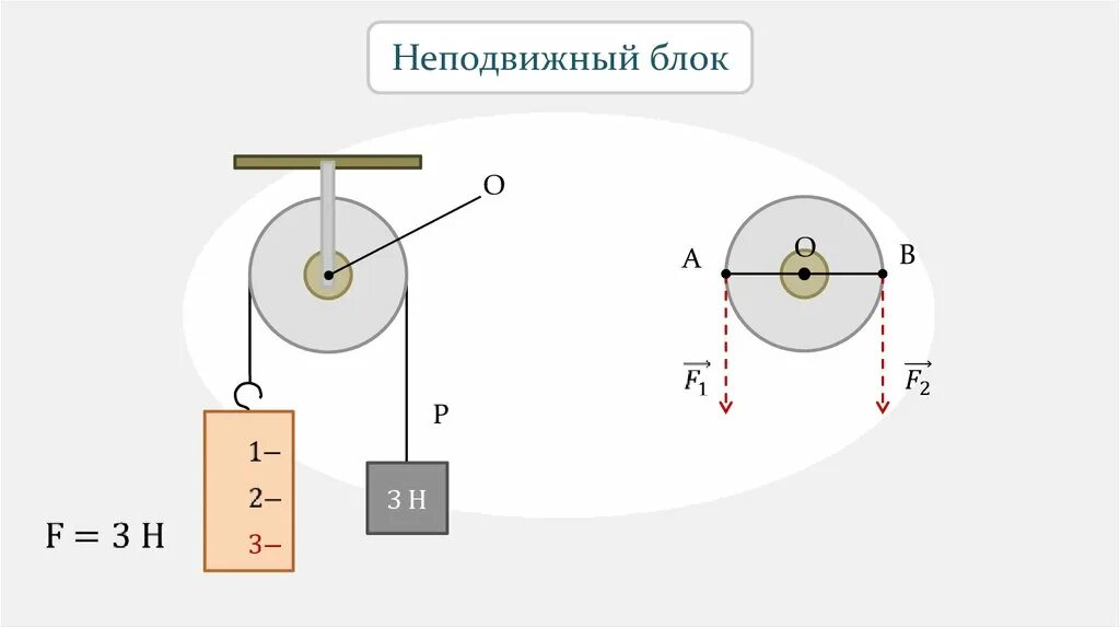 Неподвижный блок физика 7