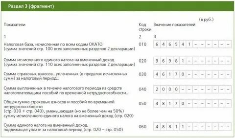 Налоговый период за 9 месяцев код