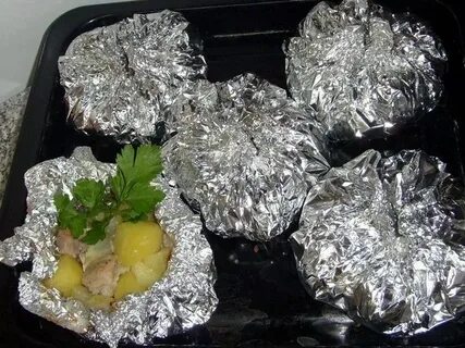 Картошка с мясом фольге в духовке