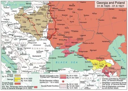 Карта 1920 года