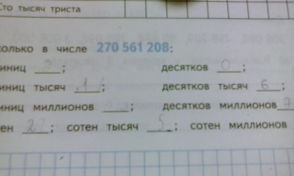 2 Сколько в числе 270 561 208. Сколько в числе разрядов 270 561 208. Сколько в числе 270 561 280. 1 сотня тысяч 7 десятков тысяч