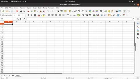 Excel linux