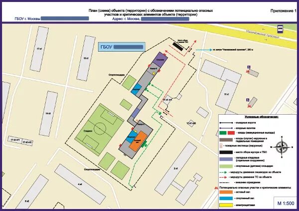 Схема потенциально опасные участки и критические элементы объекта. План схема объекта территории. Схема обхода территории охранником. План обь