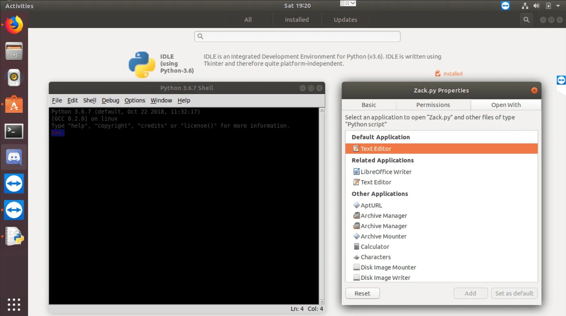 Python idle download. Open в Пайтон. Python Idle 3. Idle оболочка для Python. Исполняемый файл в Linux.