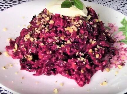 Чернослив со свеклой и грецкими орехами рецепт