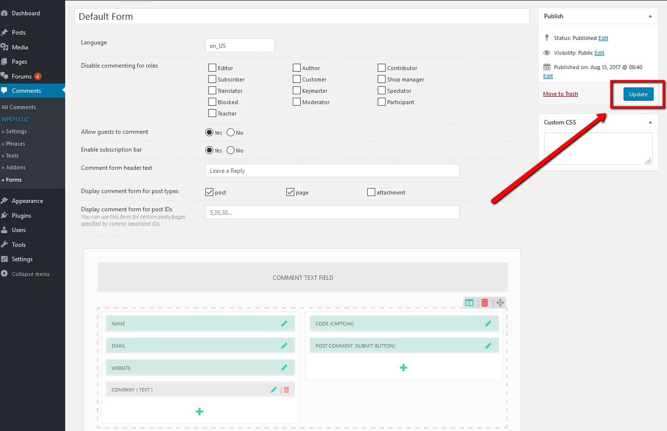 Post id ru. Comment form. WORDPRESS plugin WPDISCUZ 7.0.4. WPDISCUZ WORDPRESS. Commenting forms.