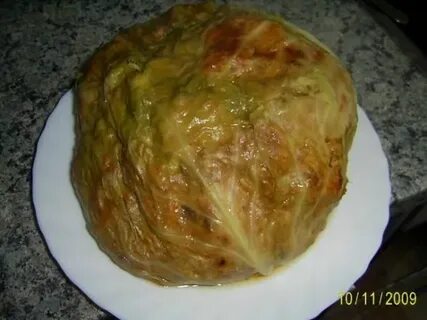 Рецепт капуста с фаршем в духовке запеченная