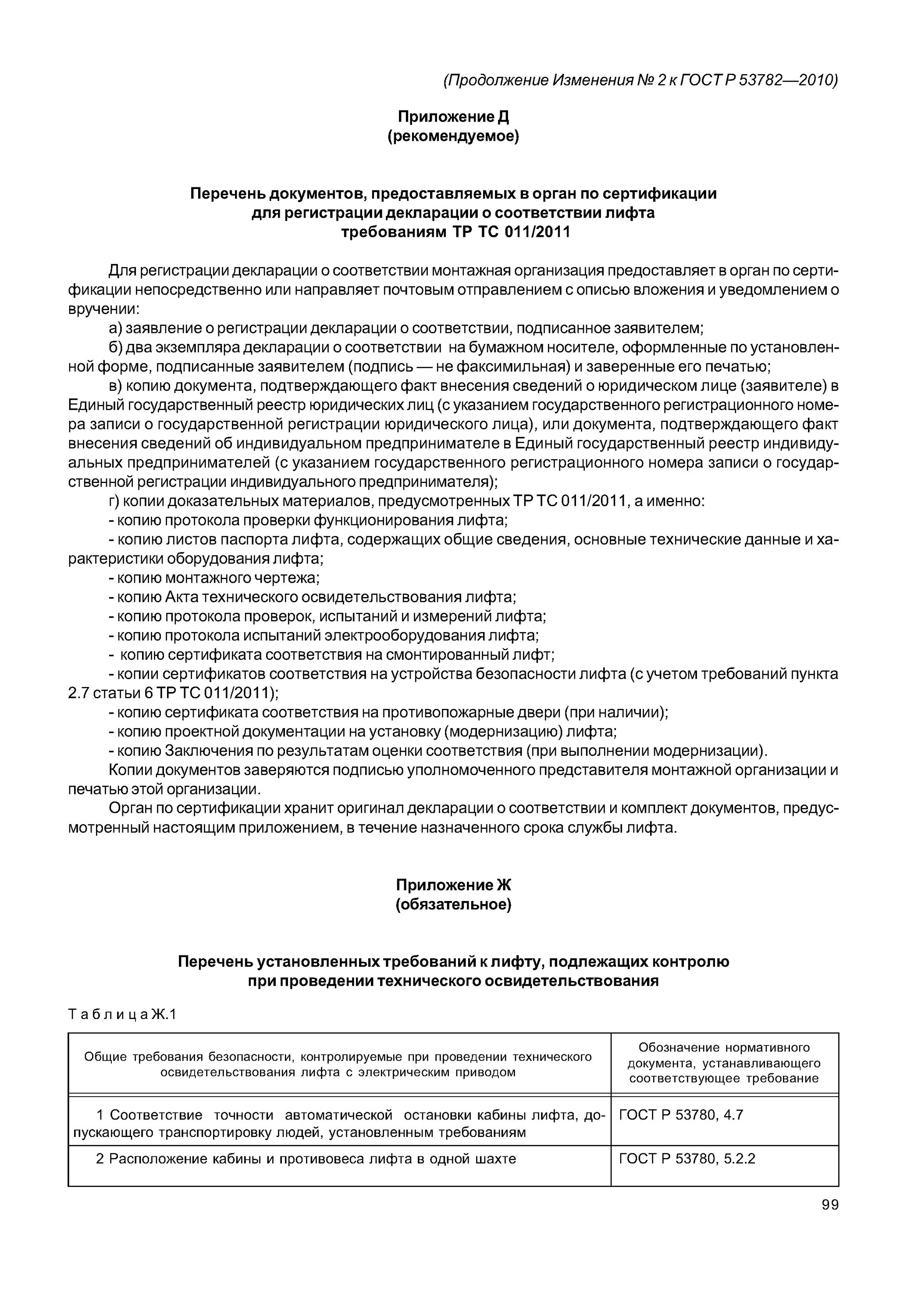 Акт проверки функционирования лифта. Технические требования лифтов. Методы оценки соответствия лифта. Декларирование соответствия лифта. Гост 53780 2010 лифты