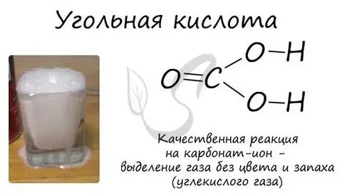 Качественная реакция на карбонаты