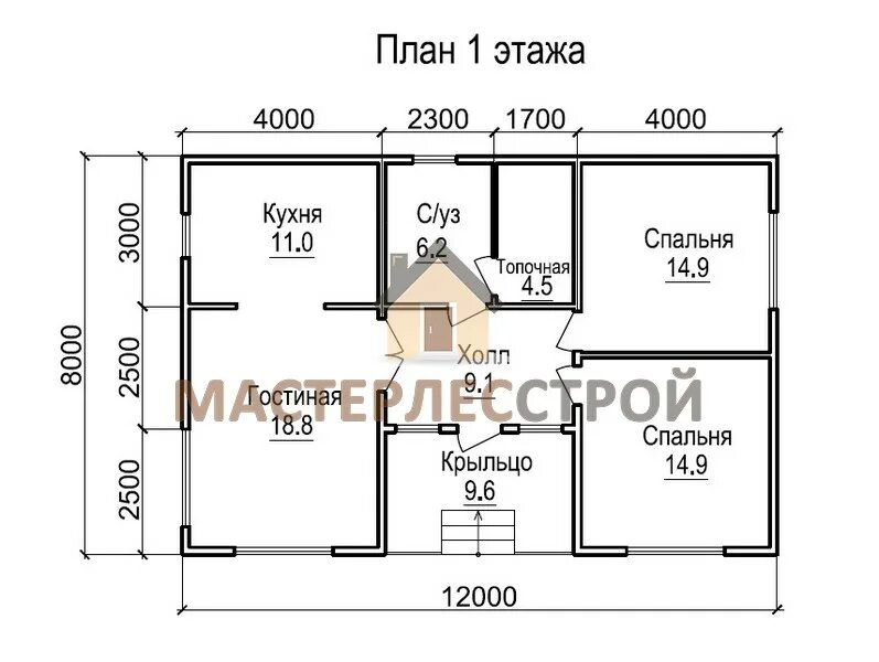 Проект дома 8х10 с мансардой фото - DelaDom.ru