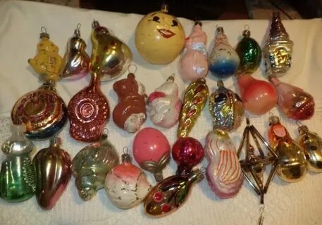 Советские стеклянные игрушки