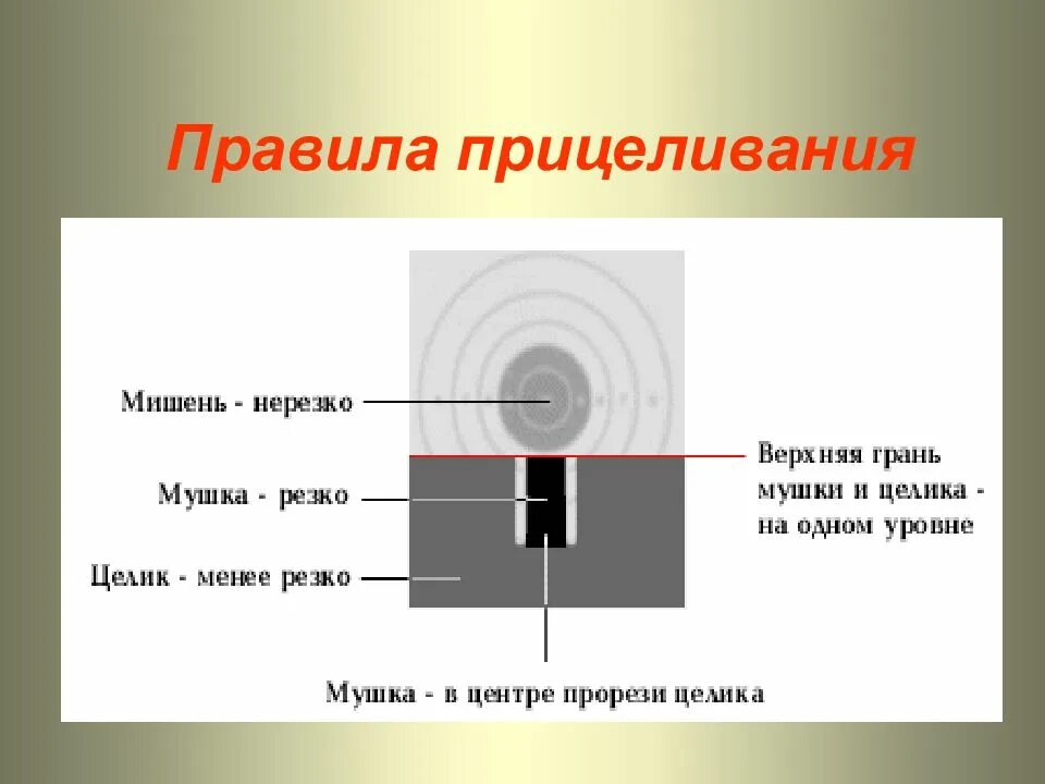 Мишень как правильно попасть. Как целиться при стрельбе из пневматической винтовки. как правильно целиться из пневматической винтовки в мишень. ровная мушка для прицеливания при стрельбе. схема правильного прицеливания из пневматической винтовки.