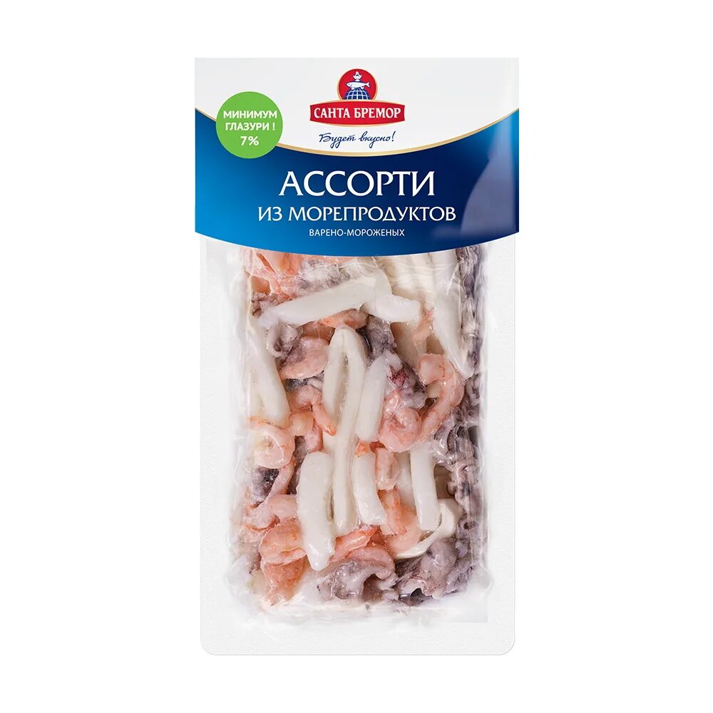 Морской коктейль Санта Бремор. Коктейль из морепродуктов "ассорти" в заливке Санта-Бремор 180гр. Коктейль морепродуктов Санта Бремор. Санта Бремор коктейль из морепродуктов.