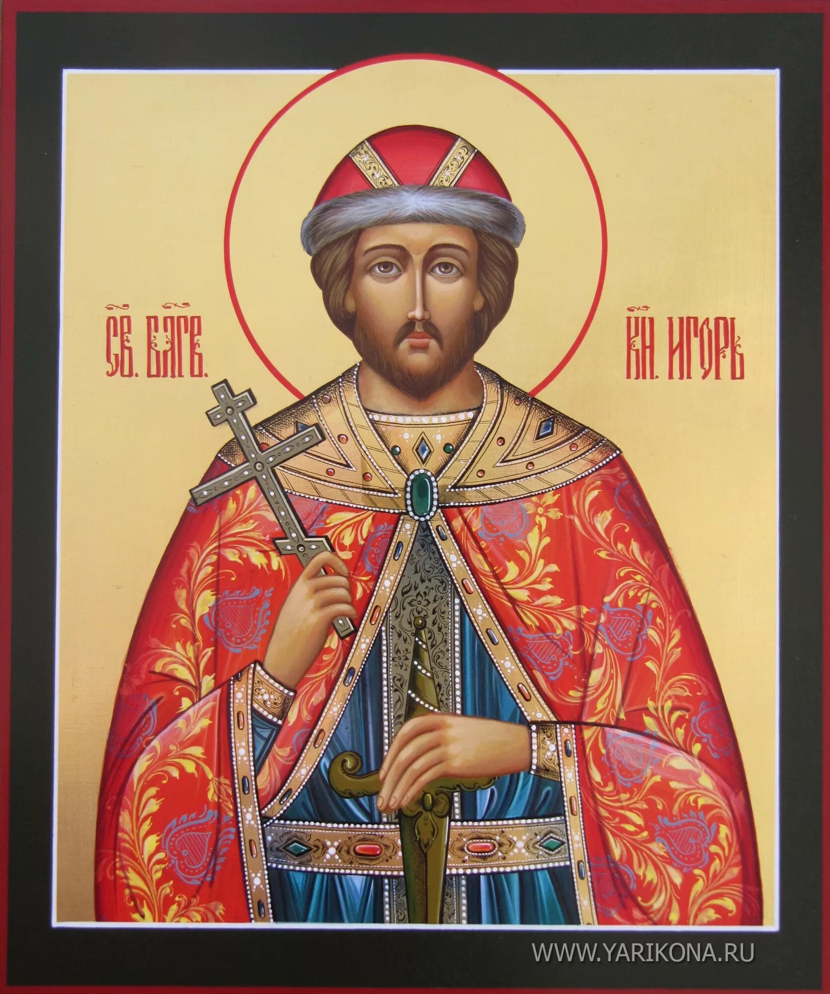 Чернигов какой князь. Икона Святого благоверного князя Игоря Черниговского.