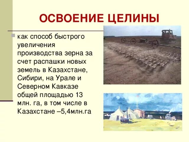 Где находится целина